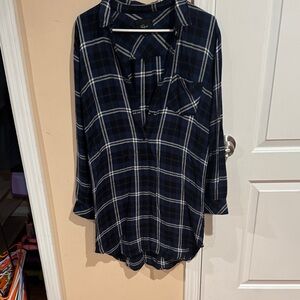 Rails Midnight Blue Checkered Button-Down Shirt